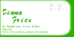 diana frics business card