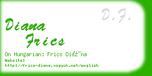 diana frics business card